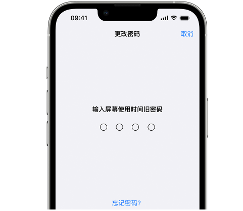 天水iPhone屏幕维修分享iPhone屏幕使用时间密码忘记了怎么办 