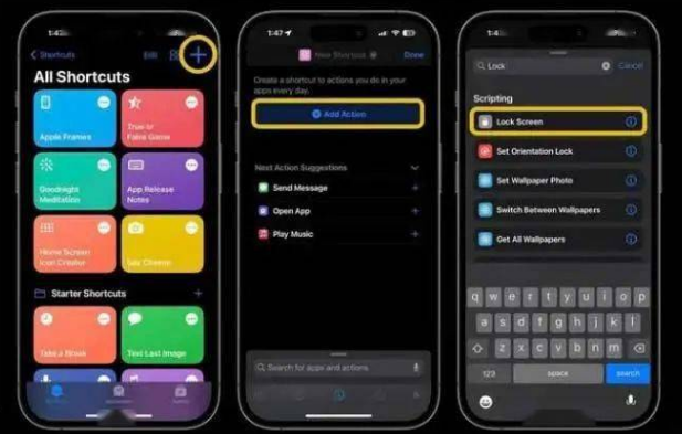 天水苹果14锁屏维修店分享iPhone14升级iOS16.4后如何创建锁屏快捷方式 