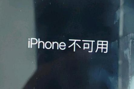 天水苹果服务网点分享锁屏界面显示“iPhone 不可用”如何解决 